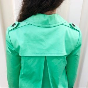 Calvin Klein Green Petite Pea Coat Spring Button